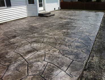 Stamped and Colored Concrete