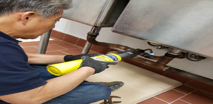 Restaurant component sink soldering
