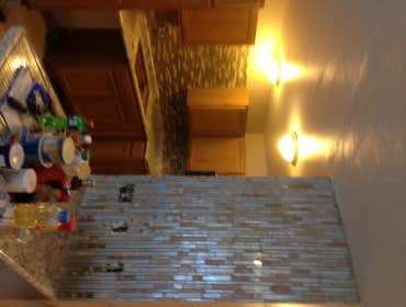 Tile Bathrooms floors and backsplash