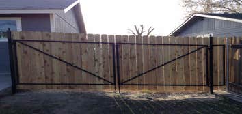 custom gate with cedar install