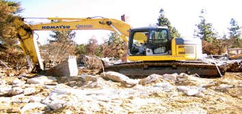 Big Build Construction Excavating Excavating for new foundation.