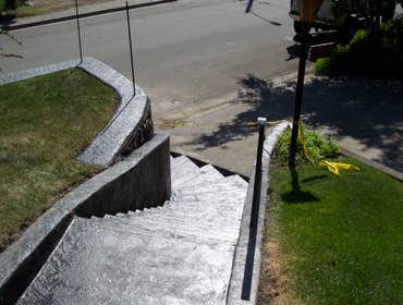 Stamped concrete overlay