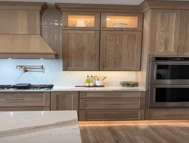 Danville Kitchen Remodel Full kitchen remodel, custom cabinets, countertops, backsplash. electrical plumbing, floor tiles, drywall, undermount sink, ap