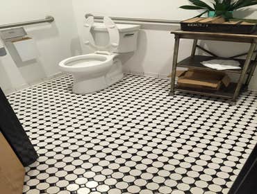 mosaic bathroom floor