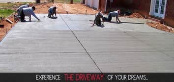 hand cut driveway