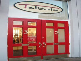 TALBOTTS BEVELED GLASS DOORS