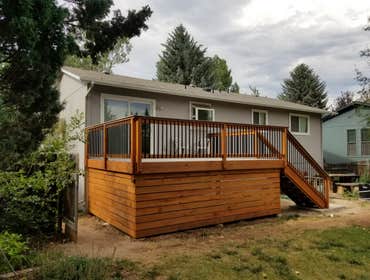 New Deck with Bamboo decking