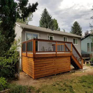 New Deck with Bamboo decking