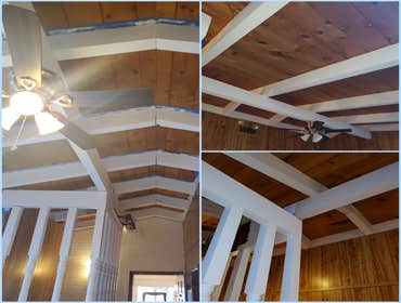 Ceiling beams Painted walls and ceiling beams