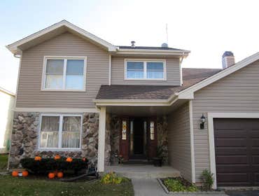 Siding installation project
