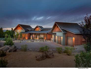 Saddlebow Residence Features of this home were the blending of the building components into the natural elements of the surrounding landscape and sensi