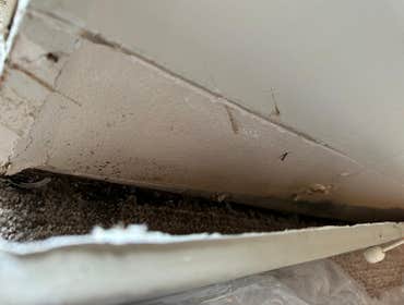 Water Mitigation This project was a roof leak the photos show initial inspection to post demo.