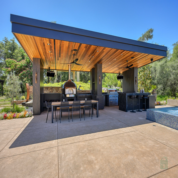Large Format Dekton Outdoor Kitchen