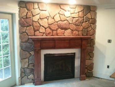 Custom Maple Bar and finished basement We designed and built a custom maple bar for this basement finishing. We also installed various trims and crow 