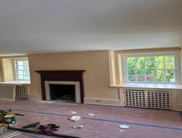 Photos by McEvoy Painting #1 Repaired damaged walls and trim after a move in. Repaint ceilings walls and woodwork