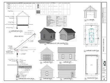 Grove Garage Welcome to our Grove Garage project, a 16′ x 22′ garage designed with careful attention to both function and regulatory requirements. Our 