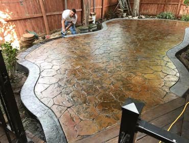 Photos by Gonzales Concrete #1 Stamp concrete