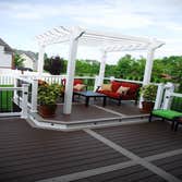 Picture perfect picture frame deck We designed this deck with a picture frame design and we went all out with multiple forms of deck lighting.