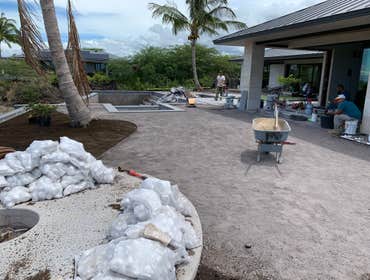 Custom Luxury Home Synthetic Lawn Site Preparation