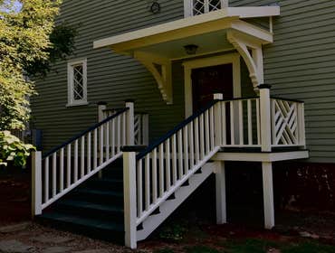 Large-scale Historic Renovation of 1st floor A historic renovation of the kitchen, rear living room areas, half bath, and various rear areas of the ext