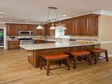 Kitchen Cabinet Refacing View our project portfolio to see our high-quality kitchen cabinet refacing restorations.