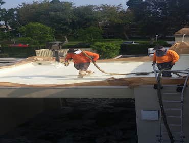 SPF insulated roof application