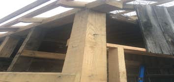6x6 Green Oak Mortise
