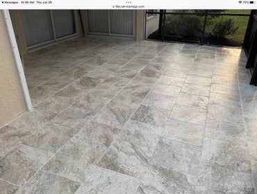 Lanai tile project