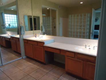 Project photos from Cadillac Tile Company L L C Here we have a good example of before[left side] and after photos, This is just a very small sample of 