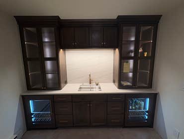 Photos by Illuminator’s Electric LLC #2 Basement Bar Installation