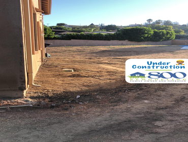 Under construction - backyard
