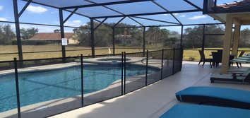 Central Florida Pool Fence Keeping Little Ones Safe....One Swimming Pool at a Time!
Central Florida Pool Fence is a removable mesh pool fence desig