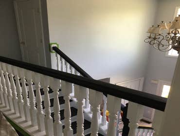 After ebony finish and white p