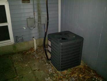 A Guy And A Girl Heating & Cooling Project 3 A home in Forest Park, OH that was a victim of copper theft. I installed a new 13 SEER air conditioning c
