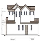 Modern Spanish Custom Home This unique design seamlessly blends (3) ADU rentals units into the overall design. The idea is to use these rentals to cove