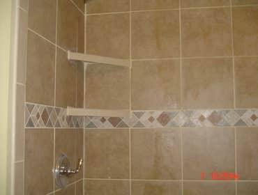 Shower with 16 x 16 Tiles