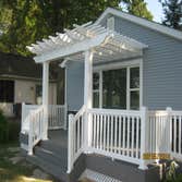 New Deck-Lagrange County, IN For this project, we used Trex Select-Winchester Gray-capped composite with Tam-Rail white composite railing. Additionally
