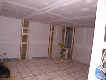 Photos from Vh improvement inc transforms a room in the basement into a media room