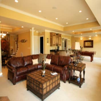 Basement Refinishing Collaborated with our client-CEO, we built one of the finest entertainment rooms at Smith Mountain Lake. Ask for our client refer