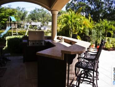 Sheffield Custom Home Summer Kitchen