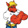 Red dog's Roofing of Florida logo