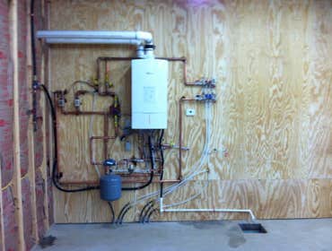 Boiler radiant heat