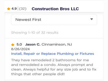 Photos by Construction Bros LLC #2 Condo Remodel: New flooring throughout, Updated kitchen, installation of washer/dryer combo for convenience, 2 bathr