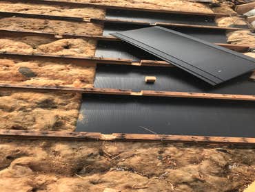 Instalation of vent baffles