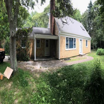 Total Exterior remodel in Barnstable Remodeled entire exterior all new trim, siding, windows, doors, structural repair, and rot repair.