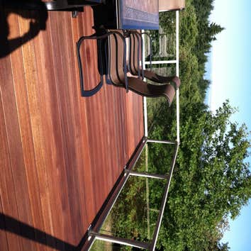 Deck re-cover with Mahogany