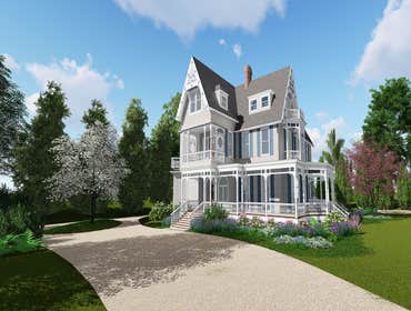 Bellevue Ave, Newport RI A local real estate developer commissioned Charles Earl Landscape Architecture to develop a masterplan and virtual fly through