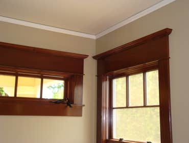 Custom made trim, 1906 home