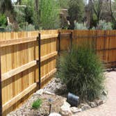 Metal Post Cedar Fence Construction
