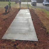 Arrows-VSP Virginia State police-Appomattox concrete pad